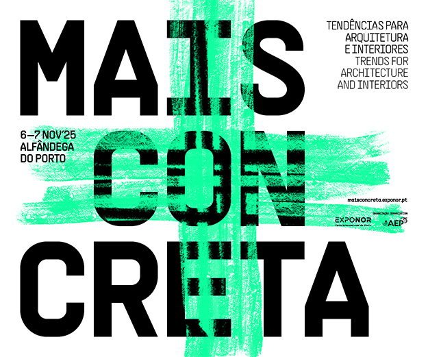 Cartaz oficial da Mais Concreta 2025 - participação Azulima